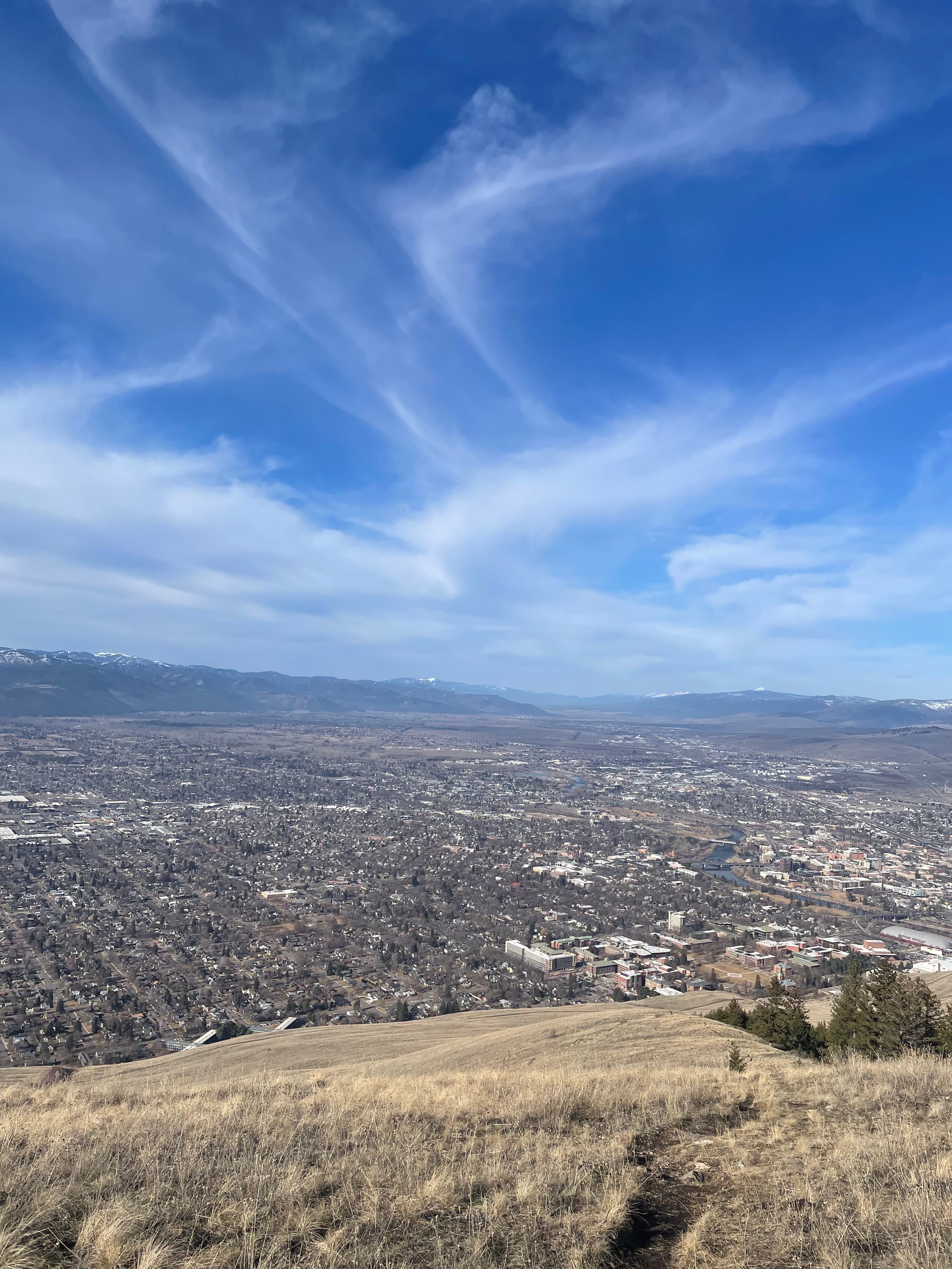 View of Missoula Montana from Mount Sentinel overlooking the city and Missoula Valley - pawn shop missoula community | Missoula MT